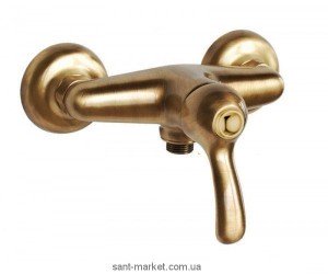 Смеситель для душа настенный однорычажный Bugnatese коллекция Lem бронза LEMBR1938
