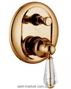 Змішувач прихований (вбудований) зі Сваровські Bugnatese колекція Maya бронза MAYBR8972 kristal