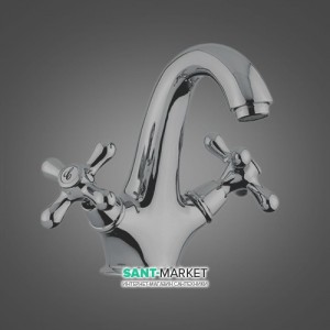 Змішувач для раковини двухвентильний EMMEVI колекція Deco Classic сатин SC12013PTC