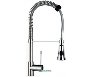 Смеситель для кухни с выдвижной лейкой Emmevi Eden однорычажный на гибкой пружине CR71310