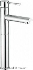 Змішувач для раковини одноважеля з донним клапаном високий EMMEVI Eden хром CR71006 BIG