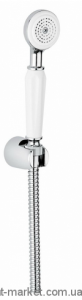 Душевой гарнитур с настенным держателем EMMEVI коллекция Sole хром CR 130
