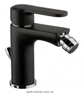 Emmevi Nefer Смеситель для биде с донным клапаном чёрный NEO 77004