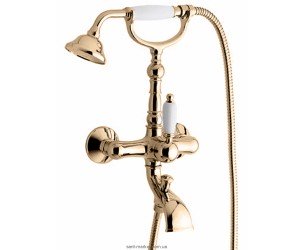 Змішувач одинважільний для ванни з душем EMMEVI колекція Laguna бронза BR40011