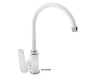 Змішувач для кухні Emmevi Nefer змішувач білий-хром BIO770077