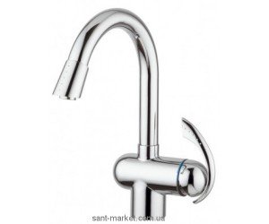 Смеситель для куxни с выдвижной лейкой Emmevi Ramses однорычажный CR72066