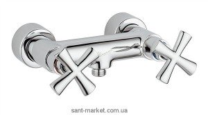 Смеситель для душа настенный двухвентильный EMMEVI коллекция Spirit New мат/хром SC31002V