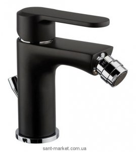 Emmevi Nefer Смеситель для биде с донным клапаном чёрный NEO 77004