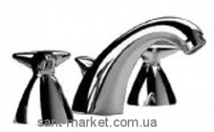 Смеситель для раковины двухвентильный скрытый с донным клапаном Ideal Standard Stemma хром N9693AA