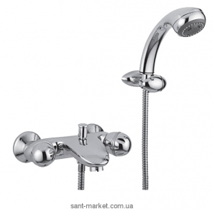 Змішувач двохвентильний для ванни з душем Giulini колекція Persia хром 3801-CR