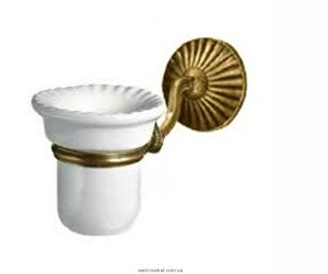 All.pe Opal Стакан керамический с настенным креплением бронза BR OP109