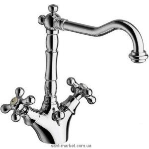 Смеситель для раковины двухвентильный с донным клапаном La Torre Leonardo хром 23702R chrome