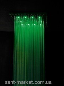 Верхний душ встраиваемый в потолок с подсветко BOSSINI коллекция Cube Crometherapy хром H373780003