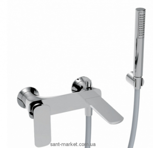 Змішувач одинважільний для ванни з душем La Torre колекція Laghi хром 44019 chrome