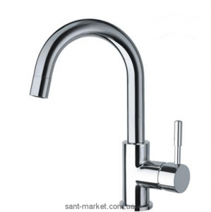 Змішувач для раковини одноважеля з донним клапаном високий La Torre Tower Tech хром 12601CS