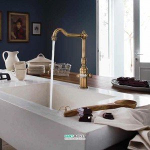 Смеситель для кухни Nobili Charle однорычажный ретростиль бронза CH75113BR