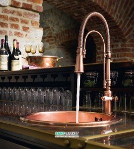 Смеситель для кухни Nobili Charle однорычажный ретростиль бронза CH75300BR