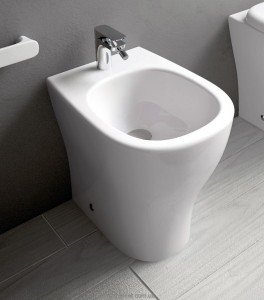 Биде напольное ArtCeram коллекция Ten 52х36х41 с переливом TEB001