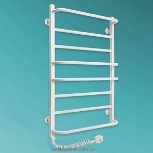 Электрический полотенцесушитель Laris Комфорт ЧФ8 Э 525x800х139 лесенка белый 75201004