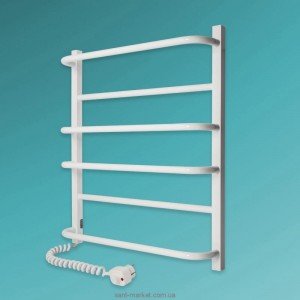 Електричний полотенцесушитель Laris Комфорт ЧФ6 Е 525x600х139 драбинка білий 75201002