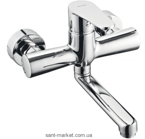 Смеситель для раковины однорычажный настенный Ferro коллекция Algeo хром BAG3