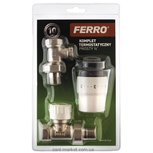 Ferro Термостатичний комплкет прямий 1/2 