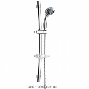 Душовий гарнітур зі штангою Ferro колекція Campana з мильницею хром N510