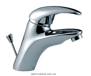 Змішувач для раковини одноважеля з донним клапаном Ferro колекція Ibiza хром BIB2