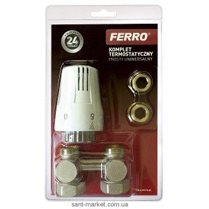 Ferro Термостатичний комплект прямий універсальний ZTV01