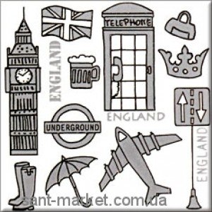 Opoczno MONTANA декор Англія 10x10