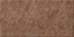 Opoczno Dry river Плитка напольная DRY RIVER бронза ступенька 29 55X59 4