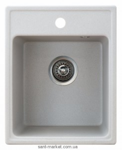 Мойка для кухни прямоугольная Metalac X GRANIT QUADRO 40 врезная  гранит  серая 152982
