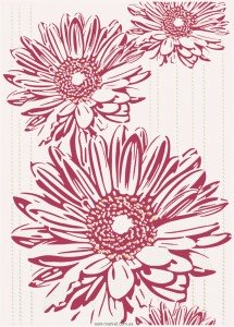 Cersanit Tuluza Декор Tuluza Флауер 25х35