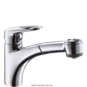 Смеситель для кухни с выдвижной лейкой Hansgrohe Mediano однорычажный 14916000