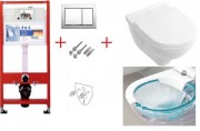 Унитаз подвесной Villeroy&Boch O.Novo 5660HR01 Directflush + Сиденье + Комплект 4 в 1 TeceBase 9400006