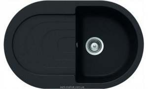 Мийка для кухні овальна TEKA PERLA 45 B-TG обертається крило врізна граніт карбон 40144580