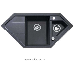 Мийка для кухні трапециевидная TEKA ASTRAL 80 E-TG 1.5 чаші крило зліва врізна граніт карбон 40143548