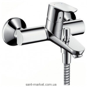 Змішувач одинважільний для ванни з коротким виливом Hansgrohe колекція Focus E2 хром 31948000