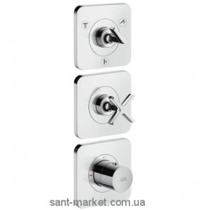 Змішувач для душа вбудований із термостатом Hansgrohe колекція Axor Citterio E хром 36704000
