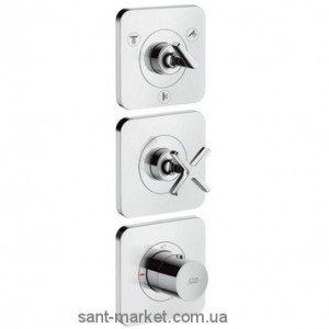 Смеситель для душа встраиваемый с термостатом Hansgrohe коллекция Axor Citterio E хром 36704000