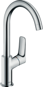 Змішувач для раковини одноважеля з донним клапаном високий Hansgrohe Logis хром 71130000