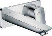 Змішувач для раковини одноважеля настінний прихований Hansgrohe колекція Logis хром 71220000