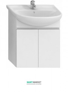 Тумба під раковину Jika Lyra підвісна 59.2х31.5х69.6 білий H4531310383001