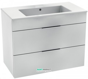 Тумба c раковиной Jika Cube подвесная 79x42.2x60.7 белый H4537621763001