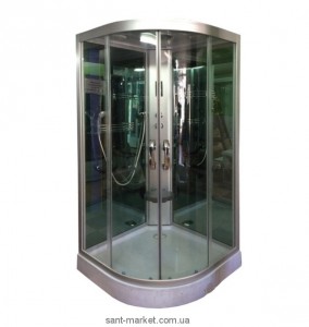 Гидробокс угловой Diamond HT-303 98х98х220 с низким поддоном