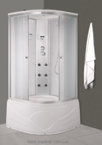 Гидробокс угловой Diamond A-816 90х90х213 с высоким поддоном