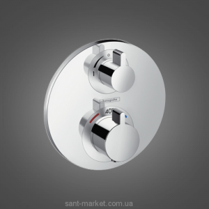 Смеситель с термостатом скрытый (встраиваемый) Hansgrohe коллекция Ecostat S хром 15757000