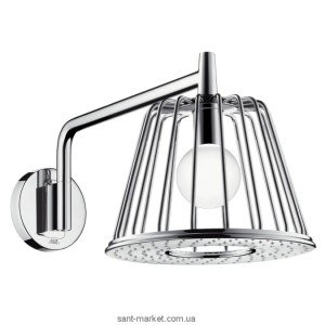 Верхний душ с подсветкой с тропическим душем Hansgrohe коллекция Axor Lampshower хром 26031000