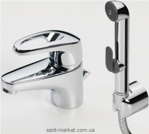 Змішувач для раковини одноважеля з донним клапаном і душем Oras колекція Safira хром 1008F