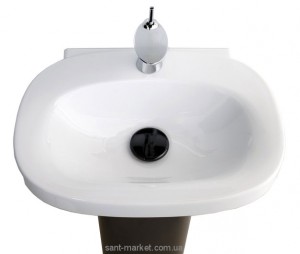 Раковина для ванної на п'єдестал Laufen колекція Mimo чорно-біла H8115530171041